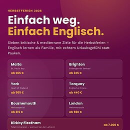 Sprachreisen in den Herbstferien